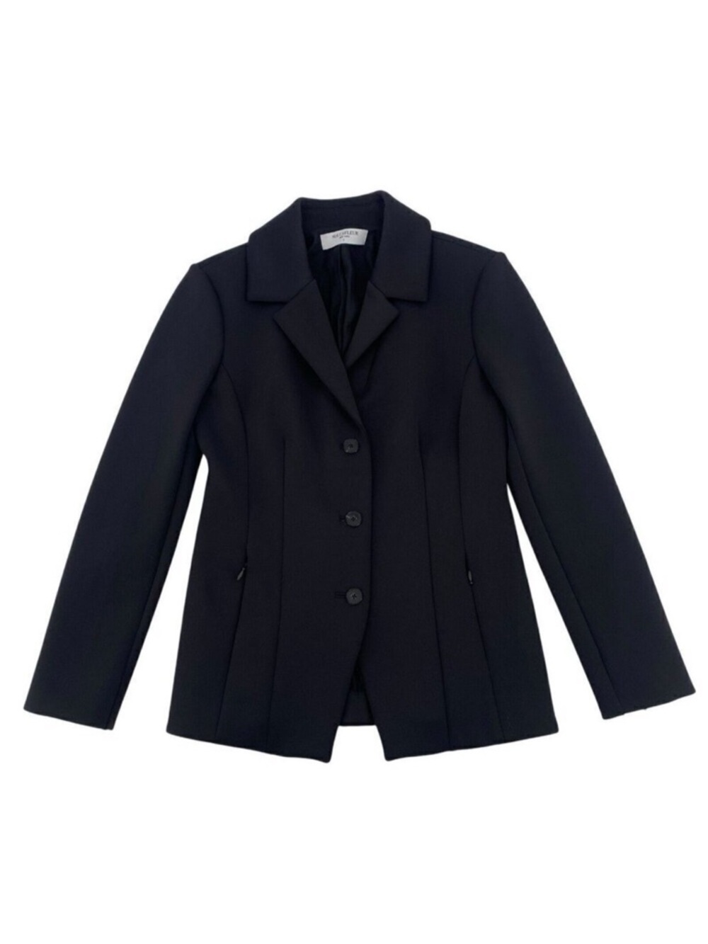 MM. LaFleur Size 4 Fitted Zip Pockets Ponte Blazer Jacket